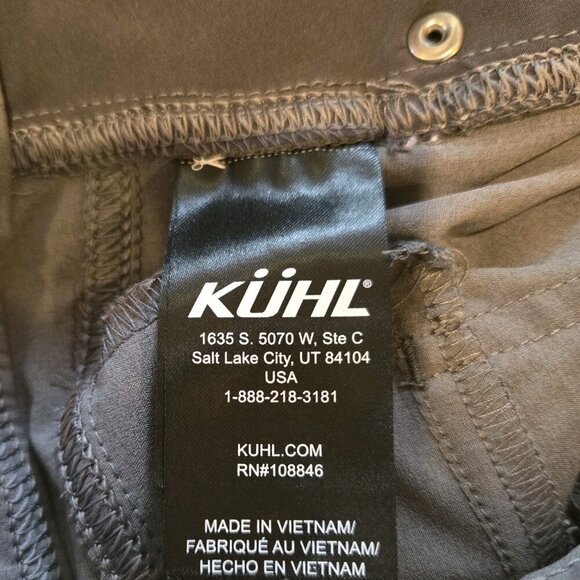 Kuhl Womens Pants 6 Gray Convertible Capris Roll Up Cargo 108846 21F 6326 Gorp - Picture 6 of 9